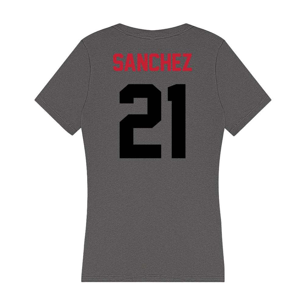 Seattle - NCAA Women's Soccer : Emma Sanchez - Women's V-Neck T-Shirt-1