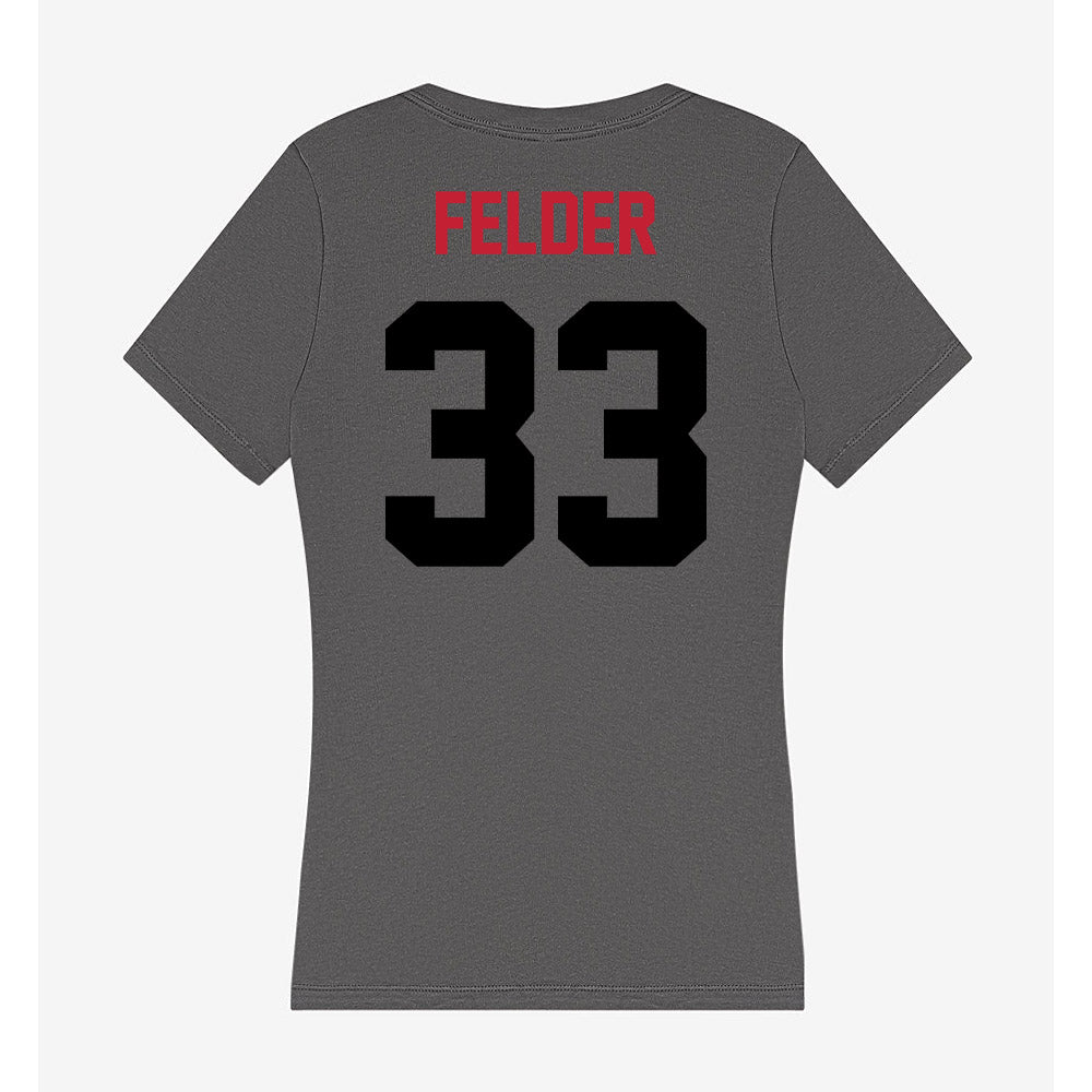 Seattle - NCAA Men's Basketball : Brock Felder - Women's V-Neck T-Shirt-1