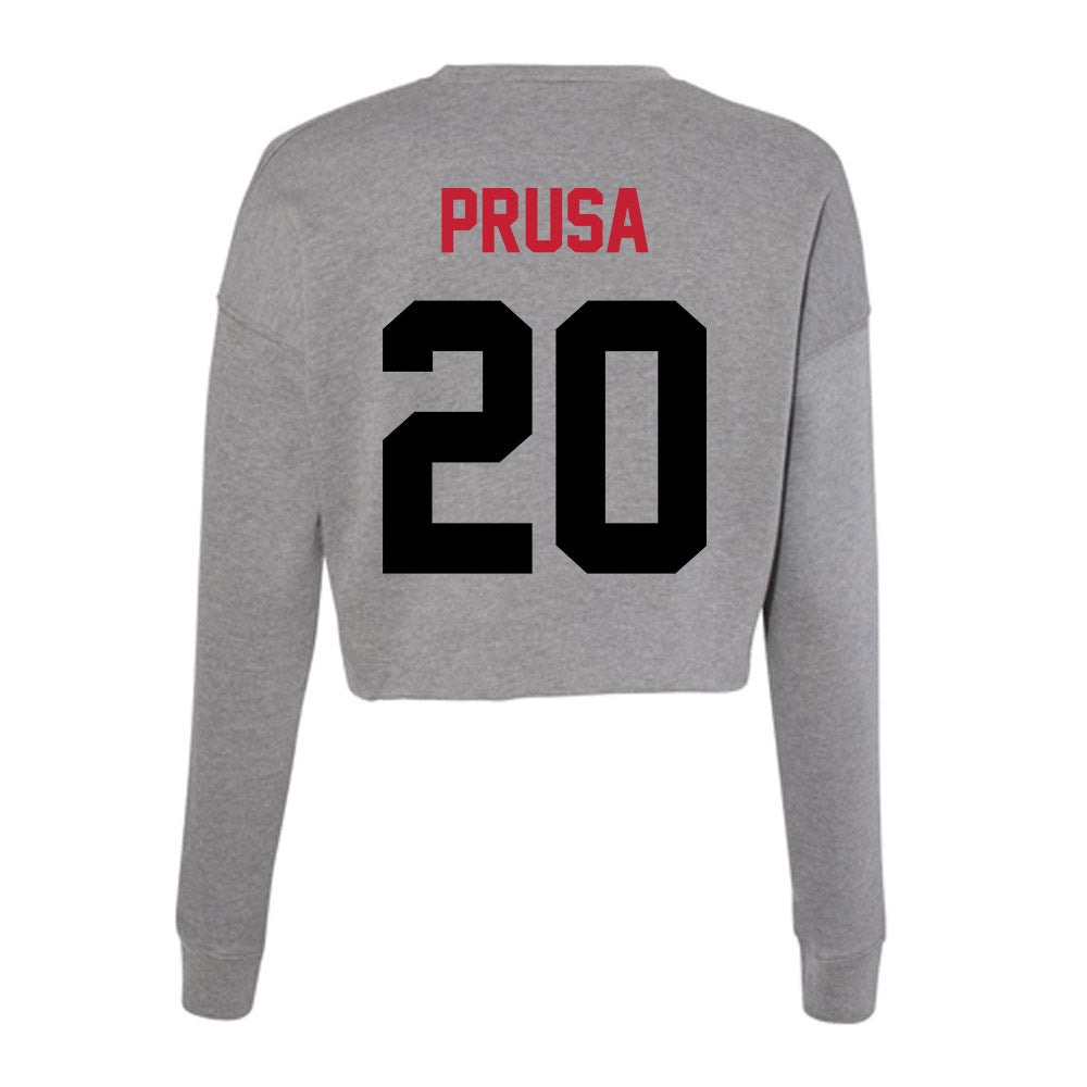 Seattle - NCAA Women's Soccer : Nina Prusa - Women's Cropped Crew Fleece-1