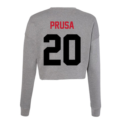 Seattle - NCAA Women's Soccer : Nina Prusa - Women's Cropped Crew Fleece-1