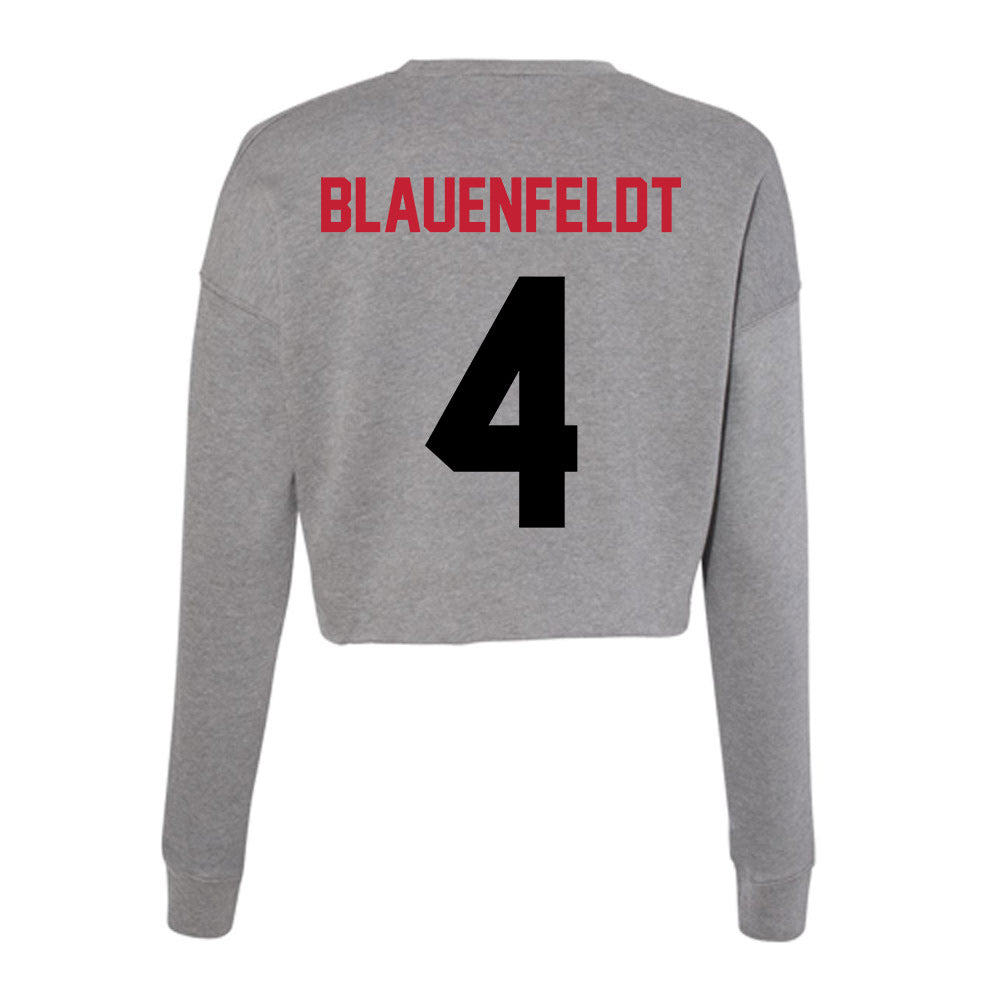 Seattle - NCAA Women's Basketball : Asta Blauenfeldt - Women's Cropped Crew Fleece-1