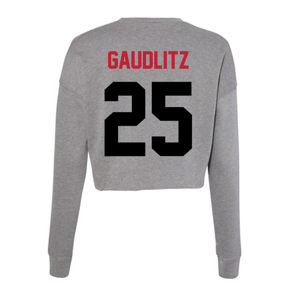 Seattle - NCAA Women's Soccer : Marla Gaudlitz - Women's Cropped Crew Fleece-1