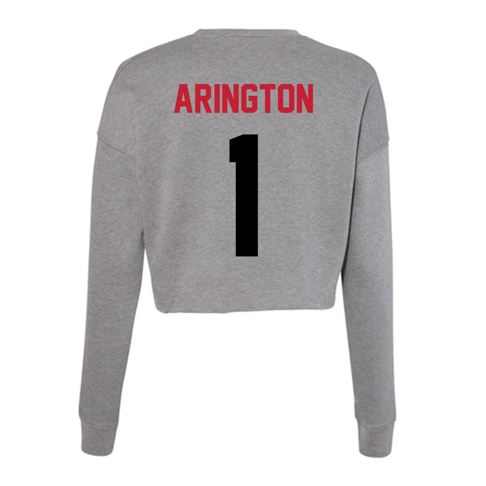 Seattle - NCAA Men's Basketball : Maleek Arington - Women's Cropped Crew Fleece-1