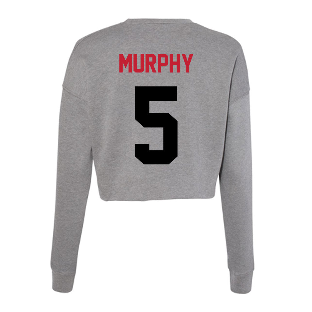 Seattle - NCAA Men's Basketball : Jojo Murphy - Women's Cropped Crew Fleece-1