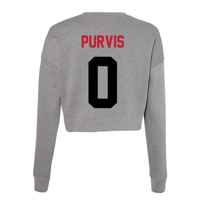 Seattle - NCAA Men's Soccer : Owen Purvis - Women's Cropped Crew Fleece-1