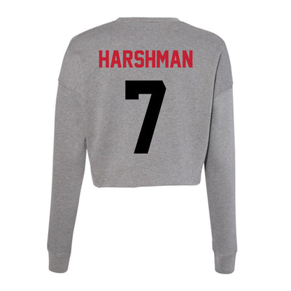 Seattle - NCAA Men's Basketball : Jeremiah Harshman - Women's Cropped Crew Fleece-1