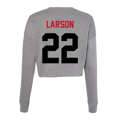 Seattle - NCAA Women's Basketball : Lucy Larson - Women's Cropped Crew Fleece-1
