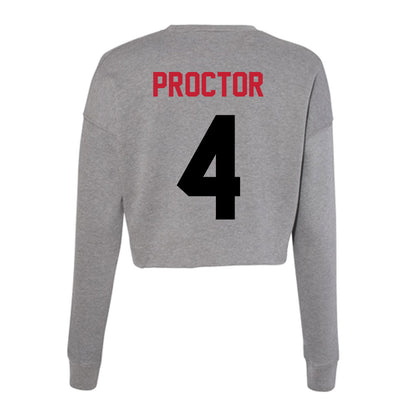 Seattle - NCAA Women's Basketball : Fia Proctor - Women's Cropped Crew Fleece-1