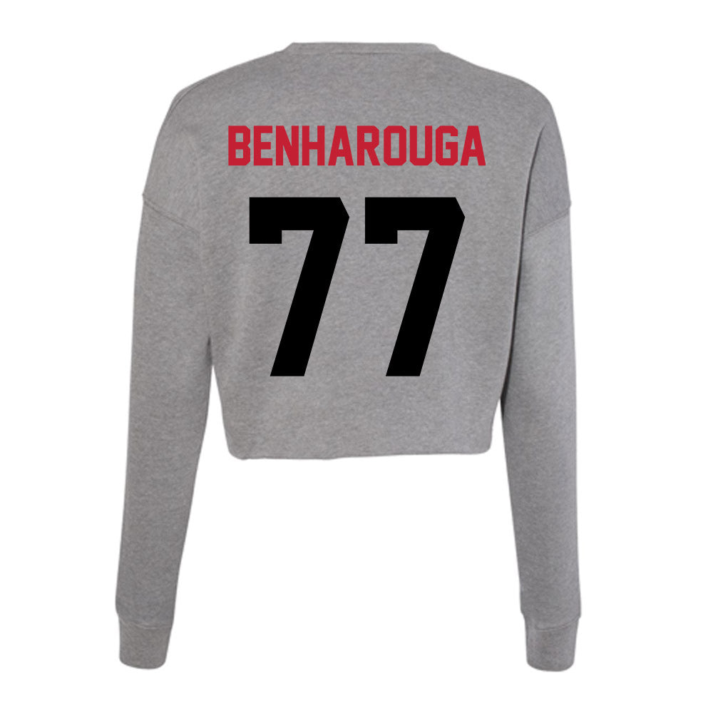 Seattle - NCAA Women's Basketball : Sophie Benharouga - Women's Cropped Crew Fleece-1