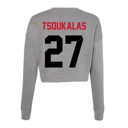 Seattle - NCAA Baseball : Michael Tsoukalas - Women's Cropped Crew Fleece-1