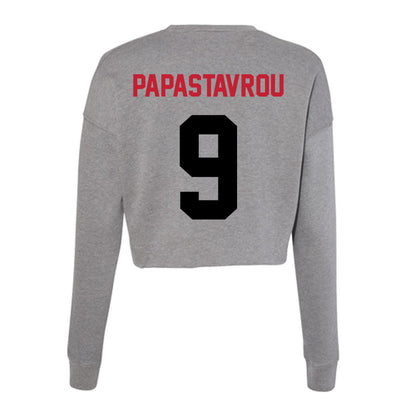 Seattle - NCAA Men's Basketball : Stratos Papastavrou - Women's Cropped Crew Fleece-1