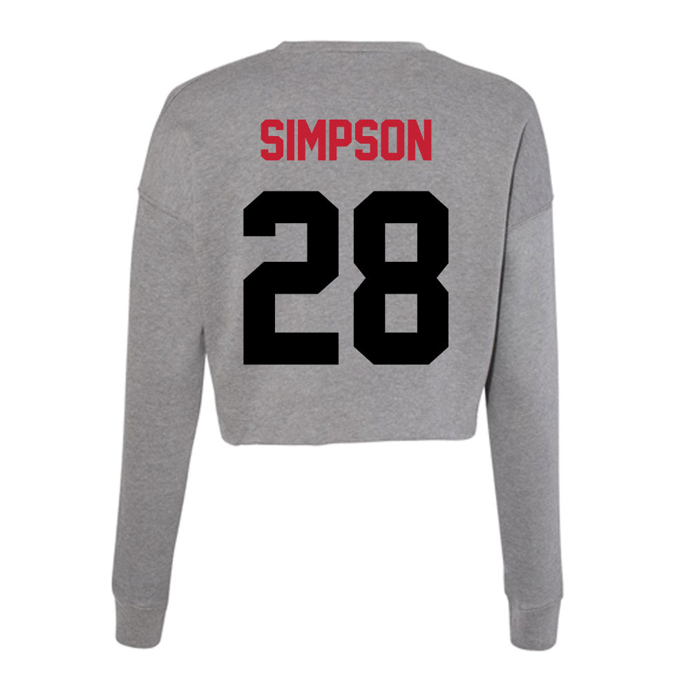 Seattle - NCAA Softball : Nicola Simpson - Women's Cropped Crew Fleece-1