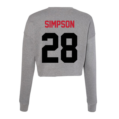 Seattle - NCAA Softball : Nicola Simpson - Women's Cropped Crew Fleece-1
