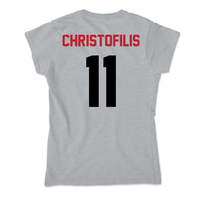 Seattle - NCAA Men's Basketball : John Christofilis - Soft Style Women’s T-Shirt-1