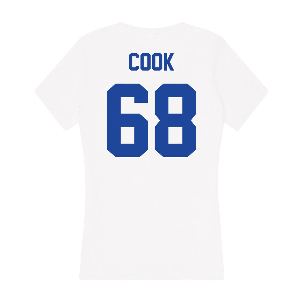 Georgia State - NCAA Football : Mason Cook - Women's V-Neck T-Shirt-1