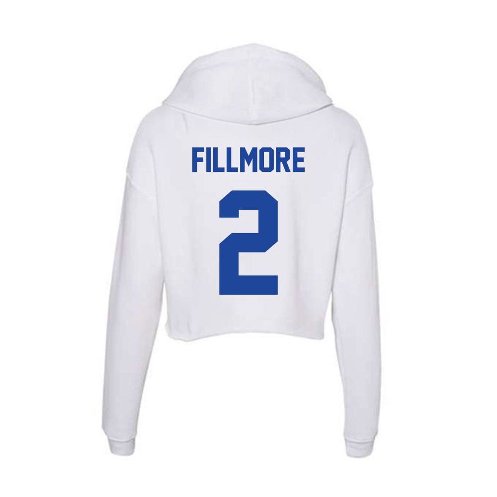Georgia State - NCAA Football : Damaryion Fillmore - Women's Crop Fleece Hoodie-1