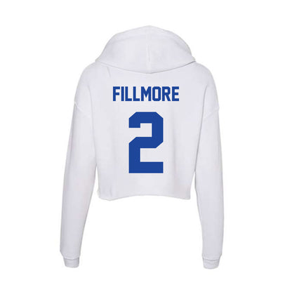 Georgia State - NCAA Football : Damaryion Fillmore - Women's Crop Fleece Hoodie-1