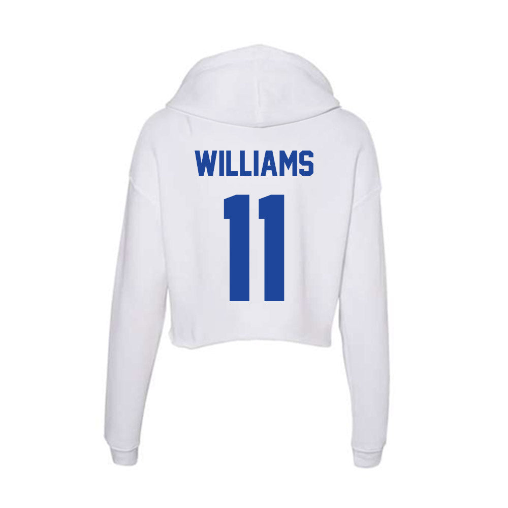 Georgia State - NCAA Baseball : Jae Williams - Women's Crop Fleece Hoodie-1