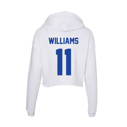Georgia State - NCAA Baseball : Jae Williams - Women's Crop Fleece Hoodie-1