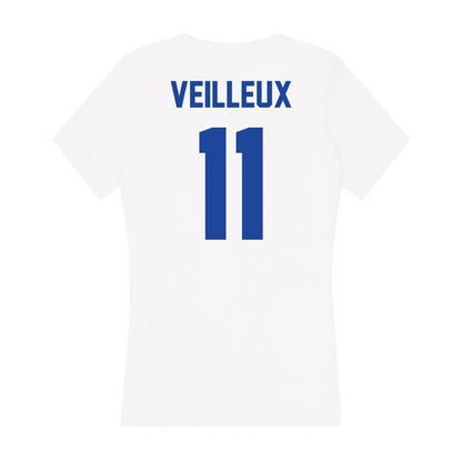 Georgia State - NCAA Football : Christian Veilleux - Women's V-Neck T-Shirt-1