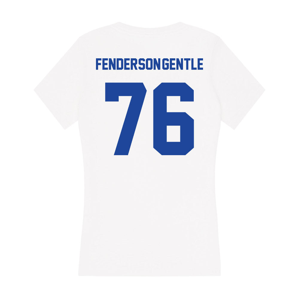 Georgia State - NCAA Football : KySean Fenderson-Gentle - Women's V-Neck T-Shirt-1