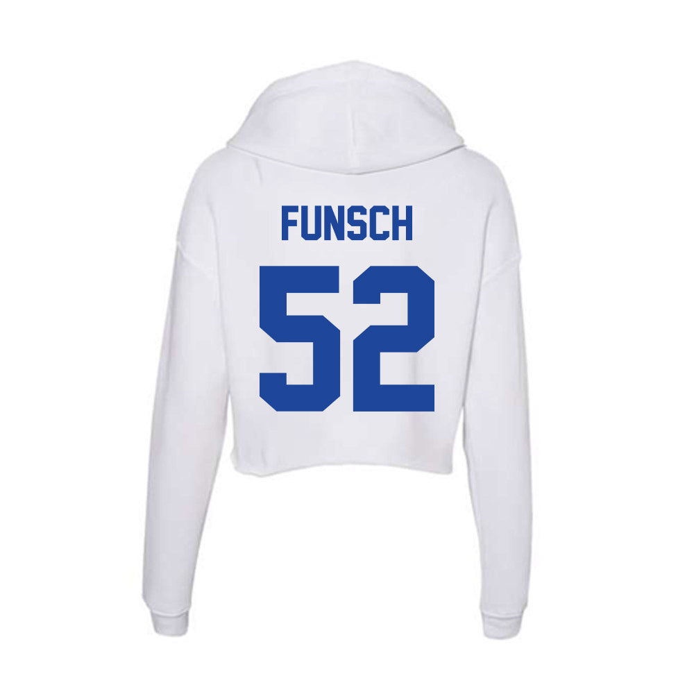 Georgia State - NCAA Football : Donovan Funsch - Women's Crop Fleece Hoodie-1