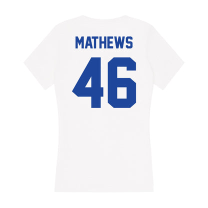 Georgia State - NCAA Football : Ian Mathews - Women's V-Neck T-Shirt-1