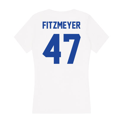 Georgia State - NCAA Football : Michael Fitzmeyer - Women's V-Neck T-Shirt-1