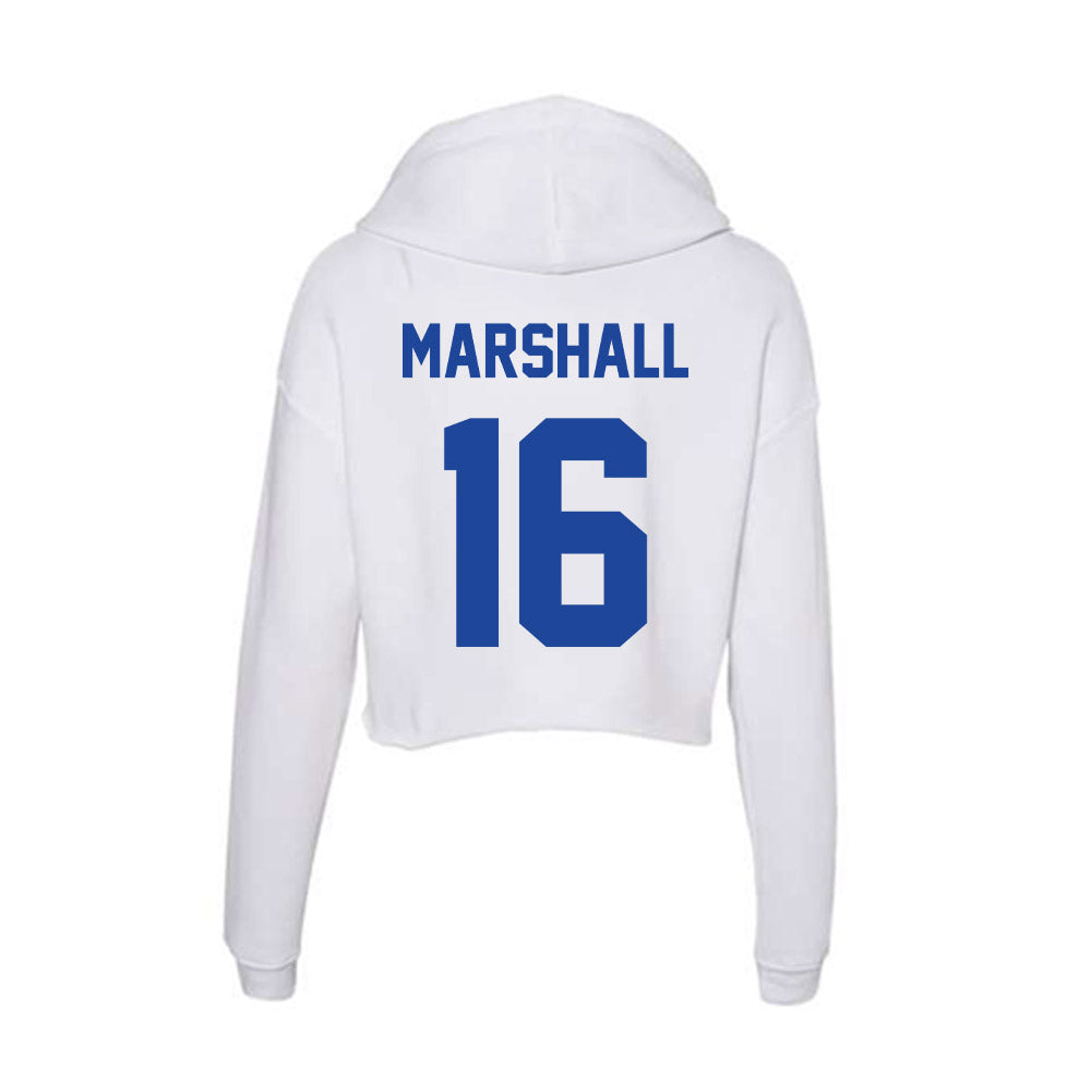 Georgia State - NCAA Football : Jaylin Marshall - Women's Crop Fleece Hoodie-1