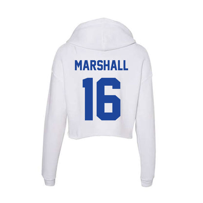 Georgia State - NCAA Football : Jaylin Marshall - Women's Crop Fleece Hoodie-1
