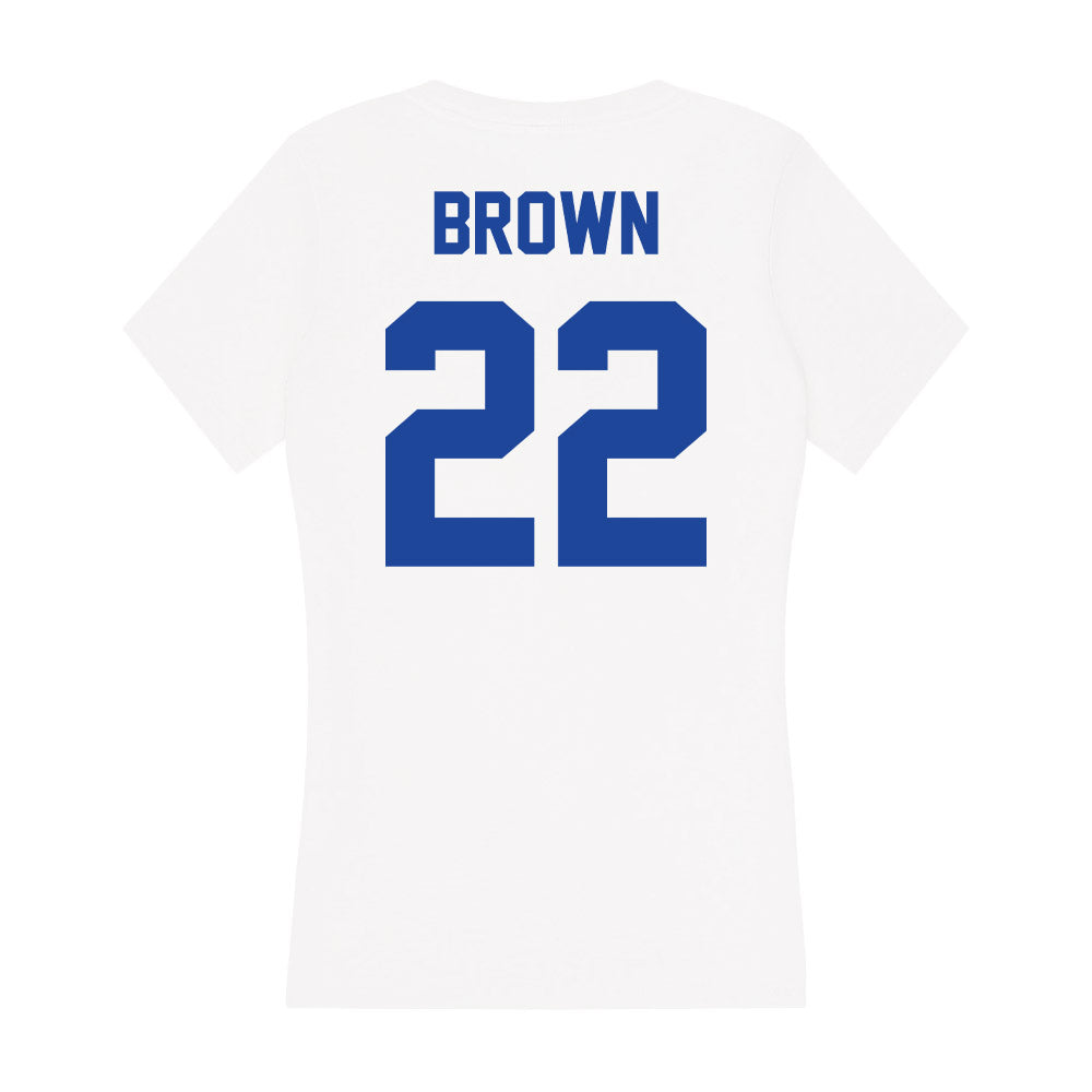 Georgia State - NCAA Men's Basketball : Malachi Brown - Women's V-Neck T-Shirt-1