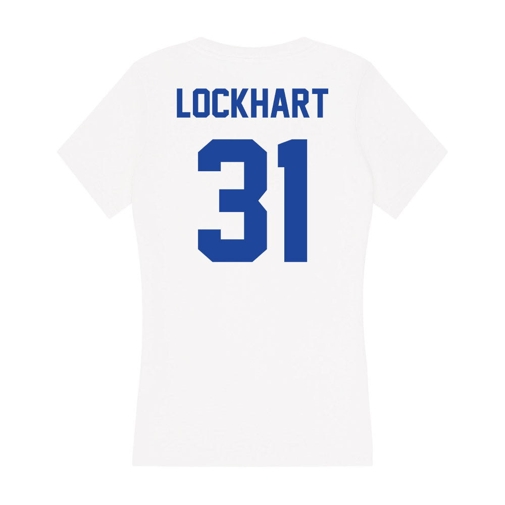 Georgia State - NCAA Football : Remez Lockhart - Women's V-Neck T-Shirt-1