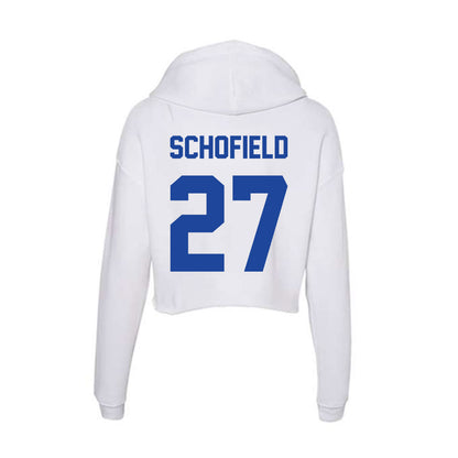 Georgia State - NCAA Baseball : Samuel Schofield - Women's Crop Fleece Hoodie-1
