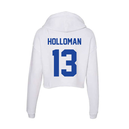 Georgia State - NCAA Women's Basketball : Cheyenne Holloman - Women's Crop Fleece Hoodie-1