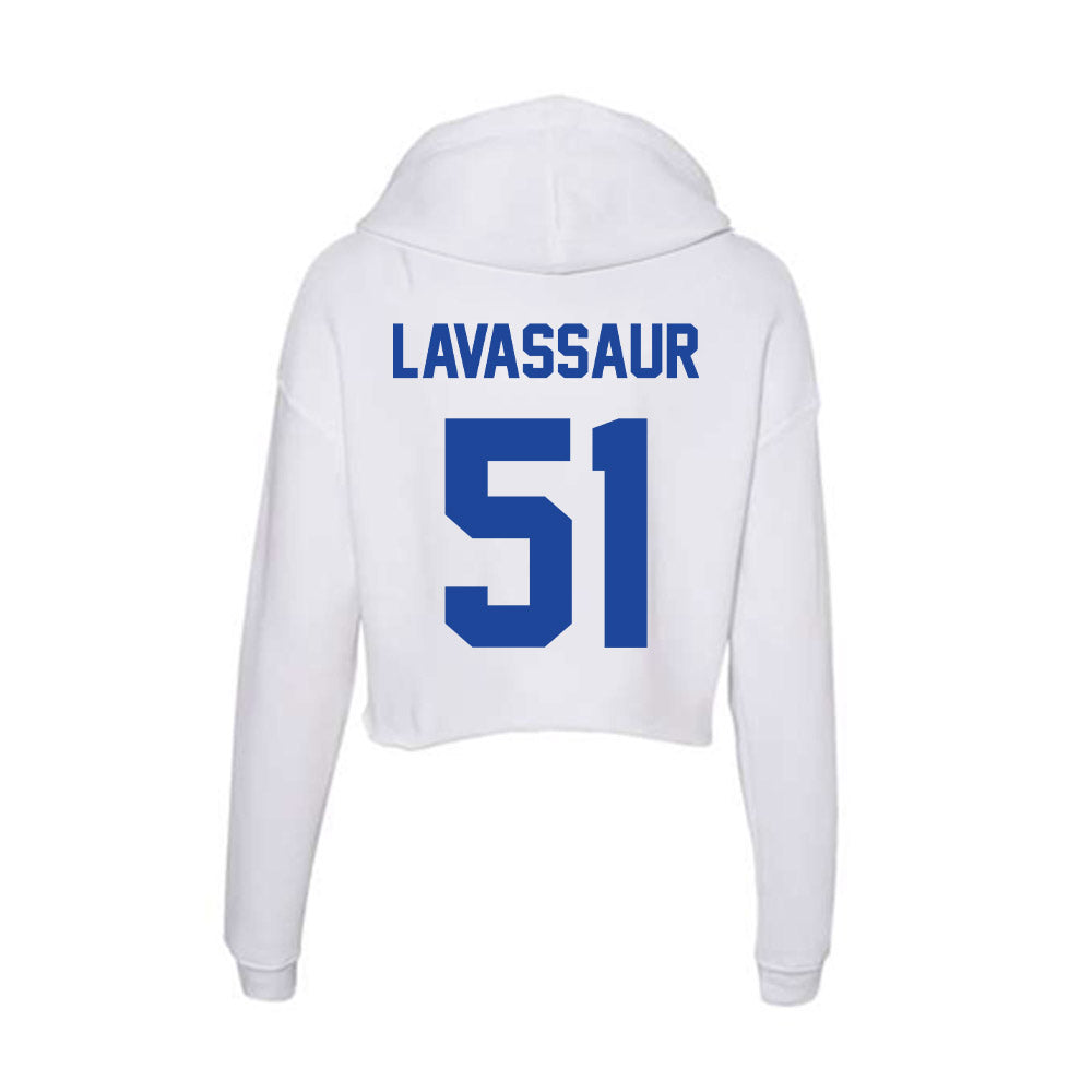 Georgia State - NCAA Football : D'Andre LaVassaur - Women's Crop Fleece Hoodie-1