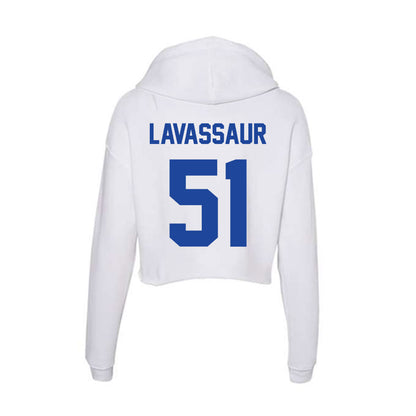 Georgia State - NCAA Football : D'Andre LaVassaur - Women's Crop Fleece Hoodie-1