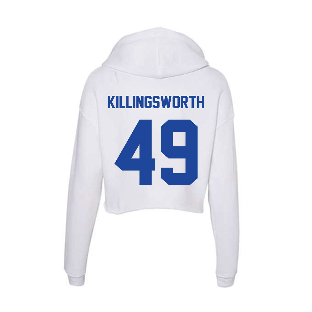 Georgia State - NCAA Baseball : Austin Killingsworth - Women's Crop Fleece Hoodie-1