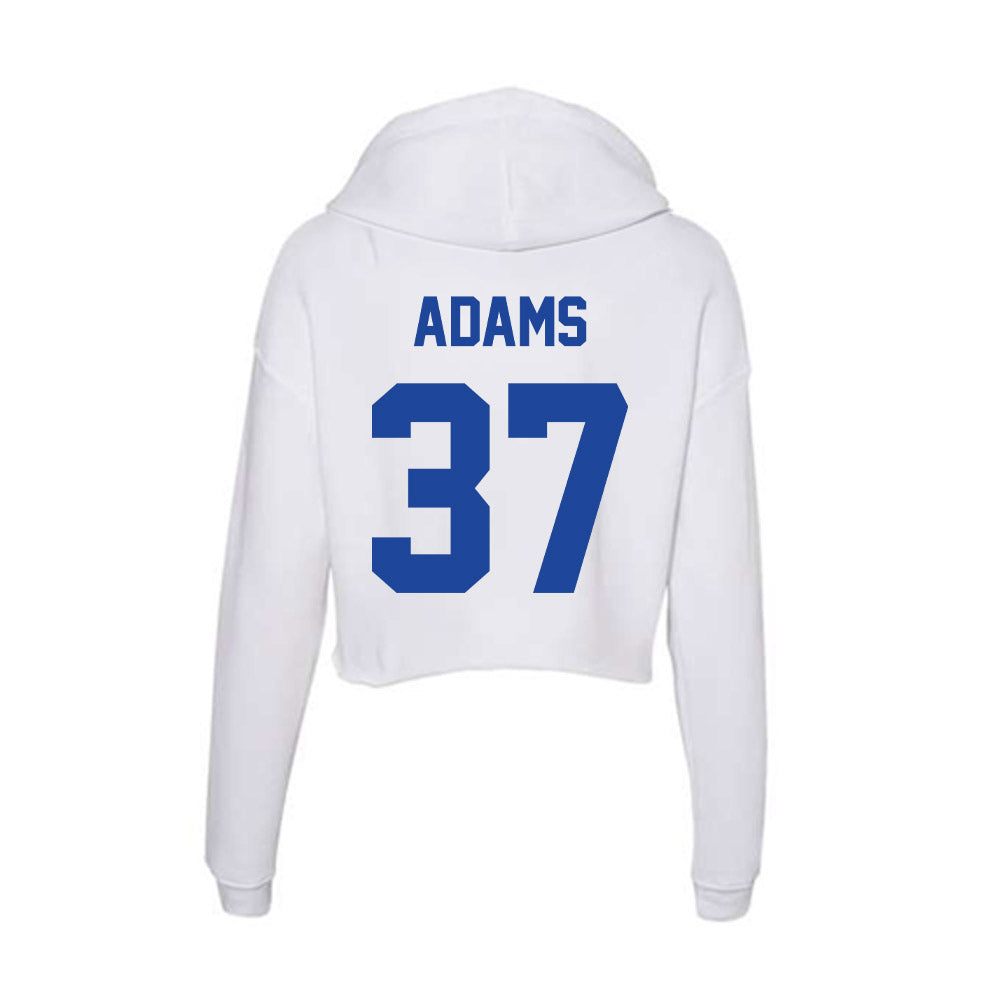 Georgia State - NCAA Baseball : Ethan Adams - Women's Crop Fleece Hoodie-1
