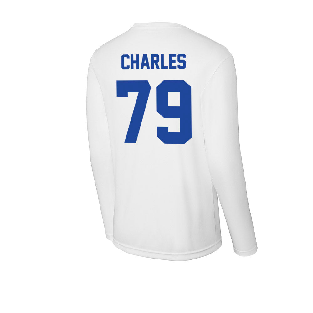 Georgia State - NCAA Football : Ethan Charles - Activewear Long Sleeve T-Shirt-1