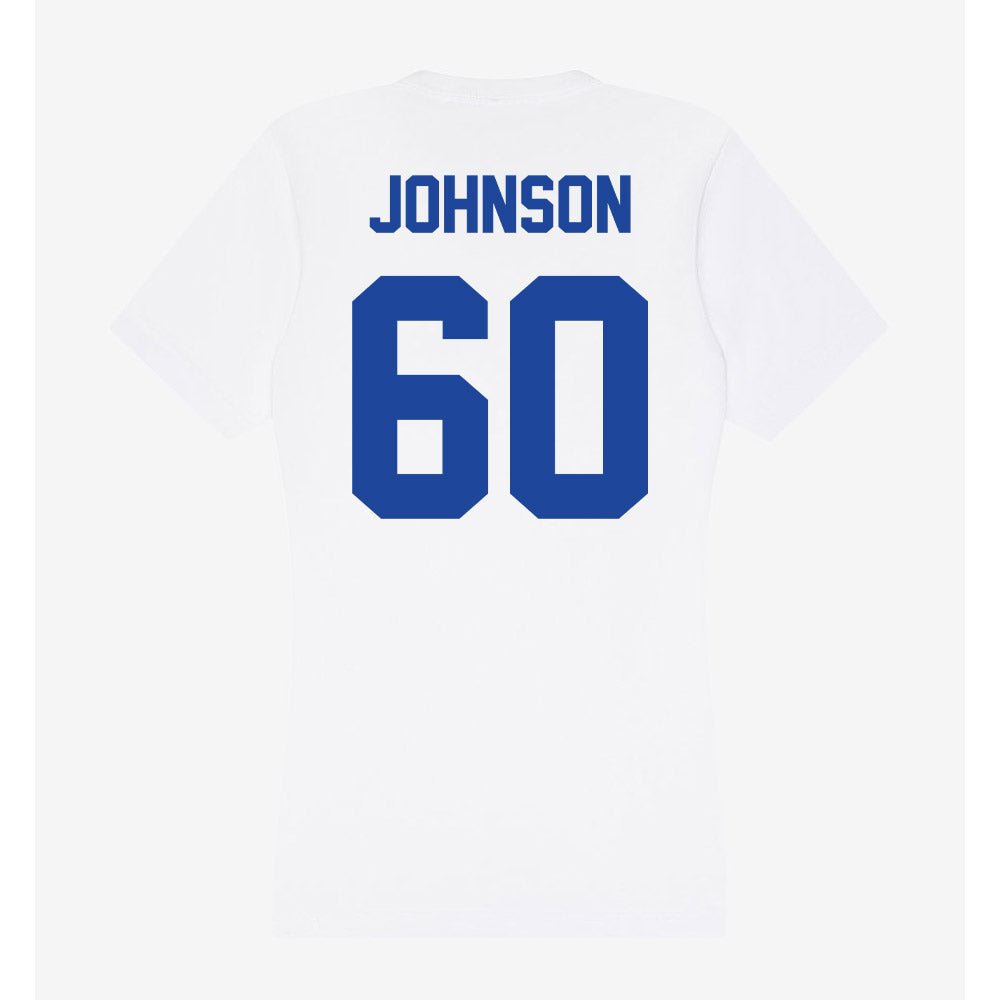 Georgia State - NCAA Football : Dominic Johnson - Women's V-Neck T-Shirt-1