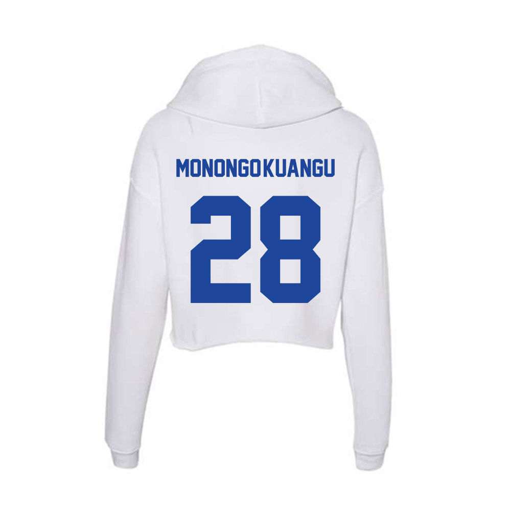 Georgia State - NCAA Men's Soccer : Yverson Monongo-Kuangu - Women's Crop Fleece Hoodie-1