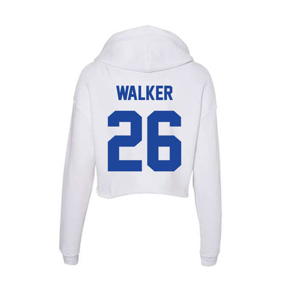 Georgia State - NCAA Football : Deuce Walker - Women's Crop Fleece Hoodie-1