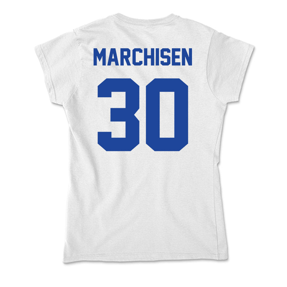 Georgia State - NCAA Men's Soccer : Finn Marchisen - Soft Style Women’s T-Shirt-1