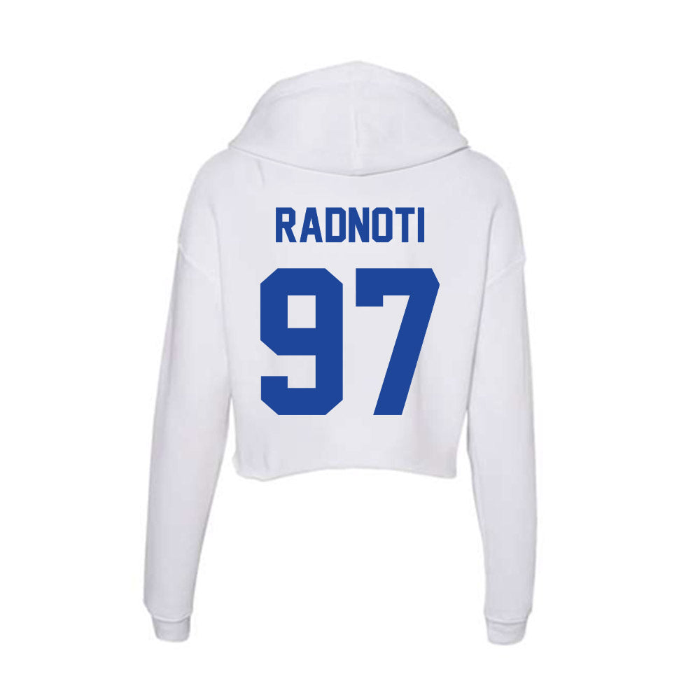 Georgia State - NCAA Football : Spencer Radnoti - Women's Crop Fleece Hoodie-1