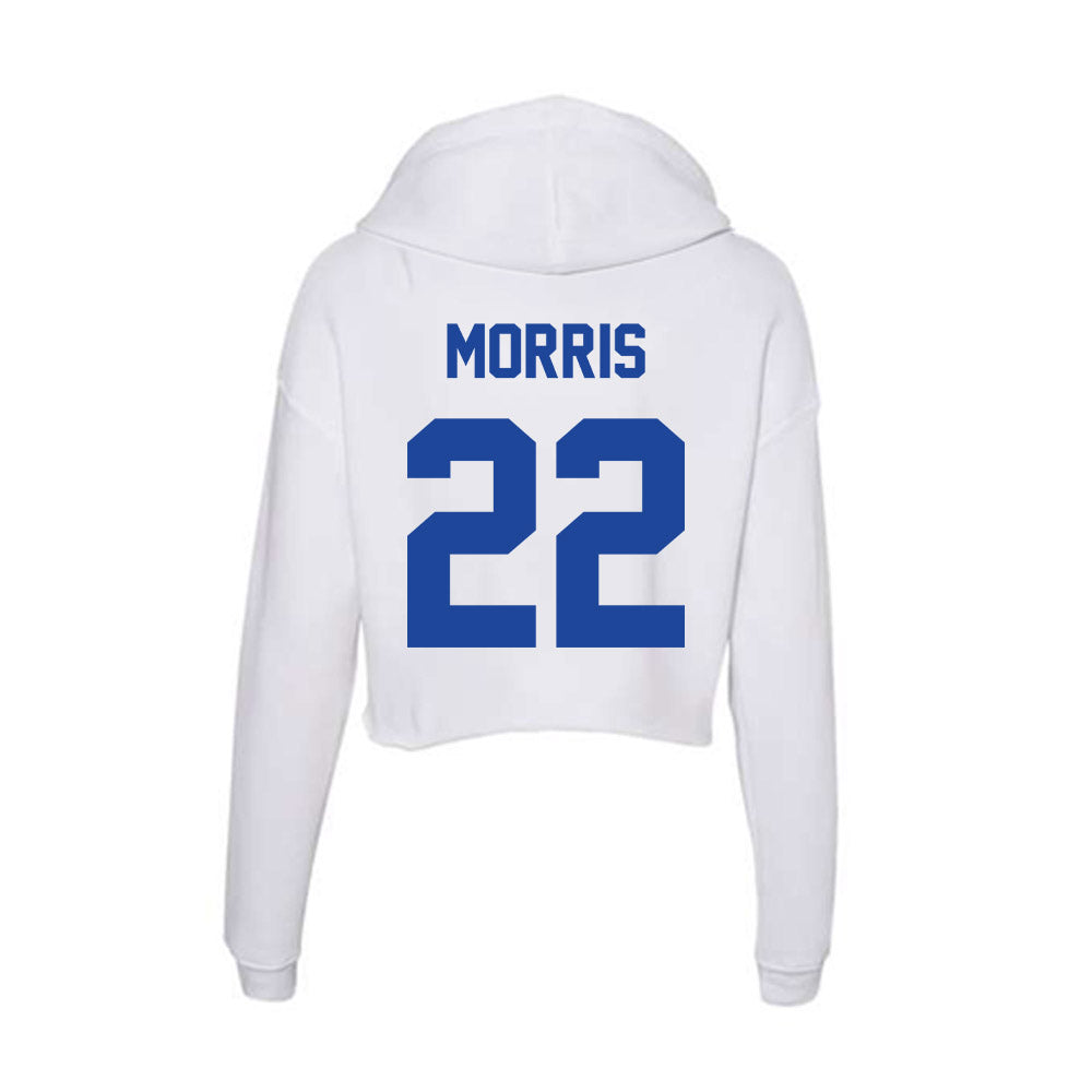 Georgia State - NCAA Football : Ja'Maric Morris - Women's Crop Fleece Hoodie-1