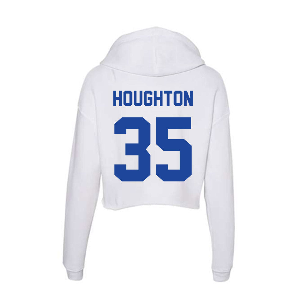 Georgia State - NCAA Football : Dyllon Houghton - Women's Crop Fleece Hoodie-1