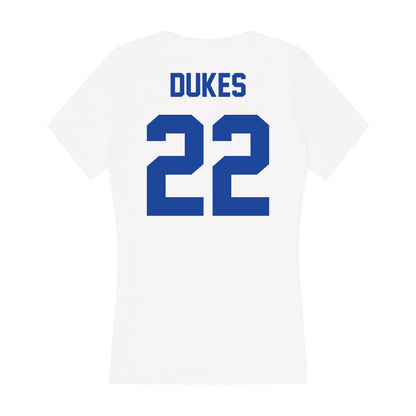 Georgia State - NCAA Football : Michel Dukes - Women's V-Neck T-Shirt-1