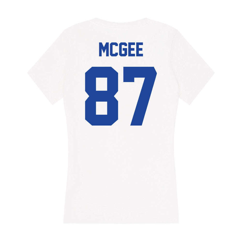 Georgia State - NCAA Football : Austin McGee - Women's V-Neck T-Shirt-1