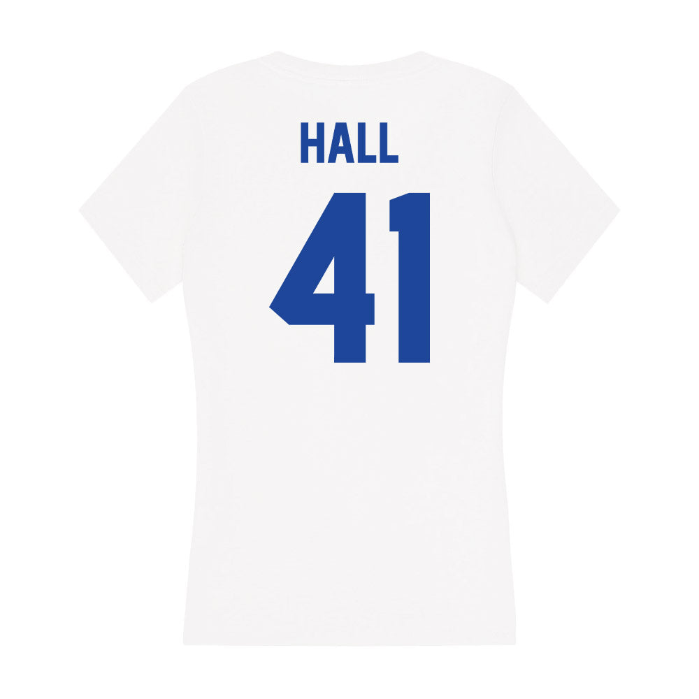 Georgia State - NCAA Football : Jayven Hall - Women's V-Neck T-Shirt-1