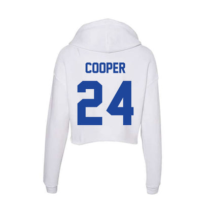 Georgia State - NCAA Football : Ronald Cooper - Women's Crop Fleece Hoodie-1